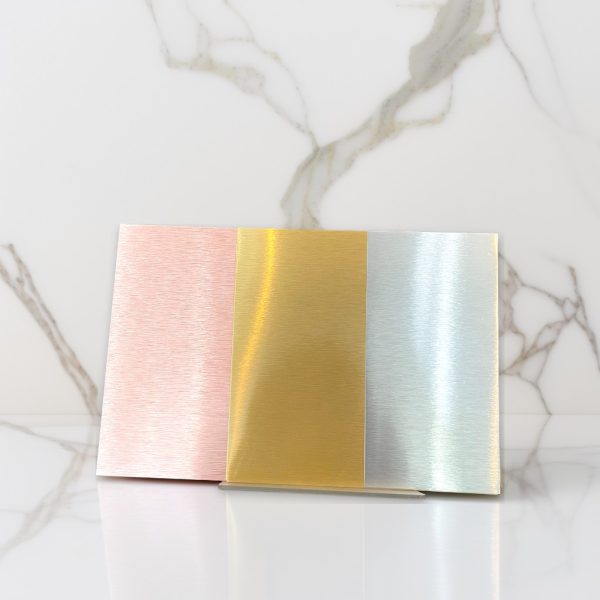 Brushed Gold Silver Copper Sublimation Aluminum Sheet